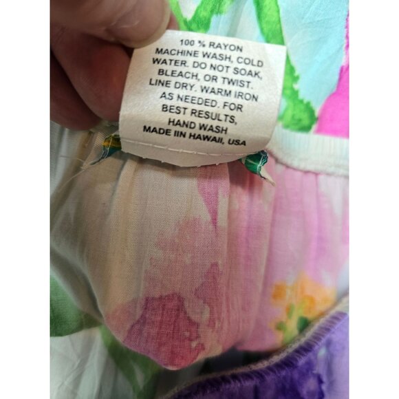 Jams World Sky Flower Ruffle Tiered Skirt Multicolor Art to Wear Boho Summer - Picture 6 of 9